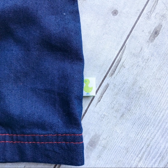 NWT baseball Jean onesie with snaps 6-9 mo - Picture 7 of 9